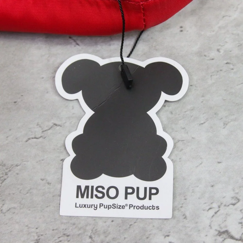Miso Red Pet Tote - Stylish Travel Bag for Small Dog - full purse/computer space